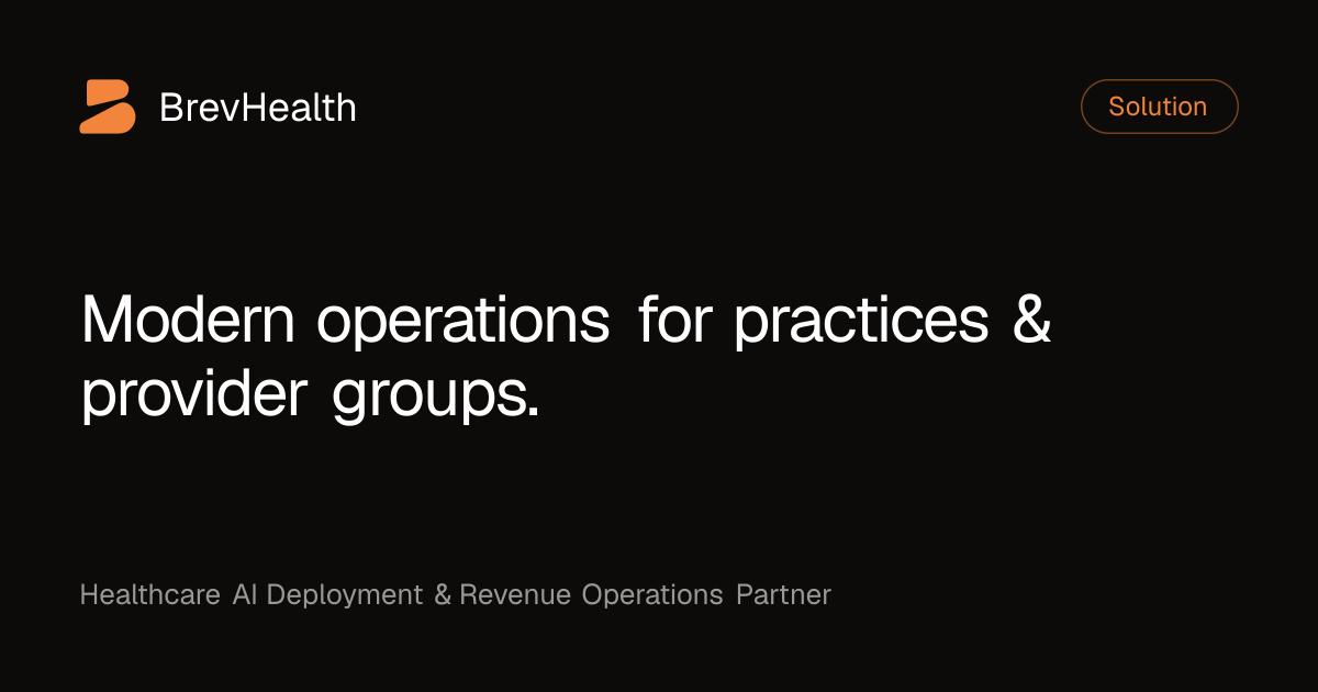 For Providers & Practices